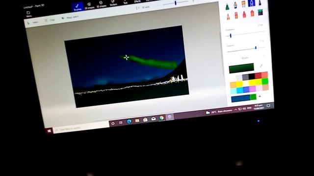 PAINTING NORTHERN LIGHTS | Using Paint 3D