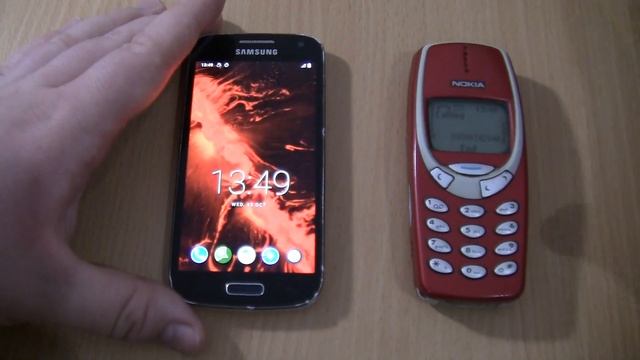 Incoming call & Outgoing call at the Same time Samsung Galaxy S4 mini Android 11+Nokia 3310 RED смотреть онлайн