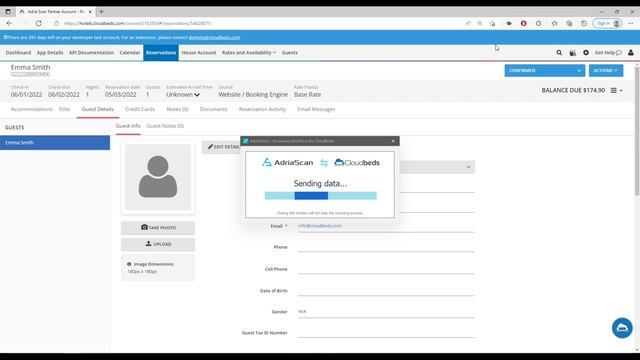 AdriaScan - Cloudbeds passport/ID scanner interface смотреть онлайн