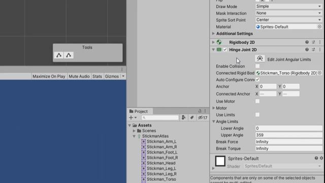 How to Make a 2D RAGDOLL in UNITY (Stick Figure) смотреть онлайн