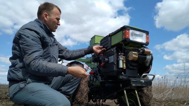 Дожди прошли!!!Первый выезд на тяжелом мотоблоке после дождей. смотреть онлайн