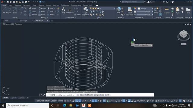 AutoCAD 3D Nut How to Draw Nut, Nut 3D Training Beginner, 3D Modeling смотреть онлайн