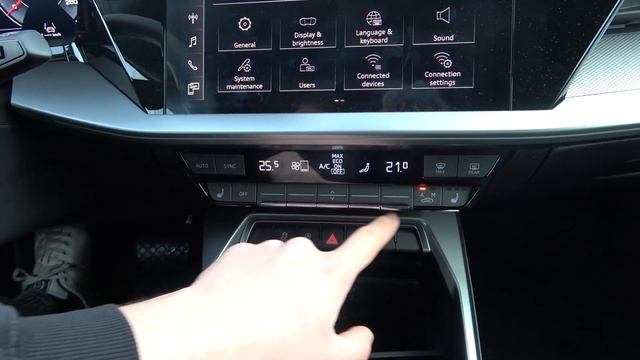 How to Change Airflow Temperature in Audi A3 8Y Sportback ( 2020 - now ) -Adjust Blowing Temperatur смотреть онлайн