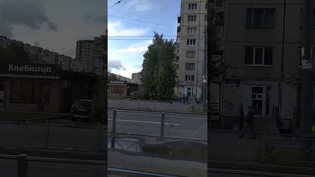 Трамвай весь маршрут 62 Ст. М. Купчино-М. Балканская ул. смотреть онлайн