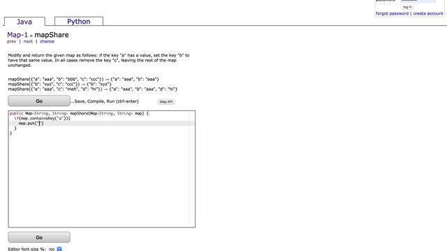 Map-1 (mapShare) Java Tutorial || Codingbat.com смотреть онлайн
