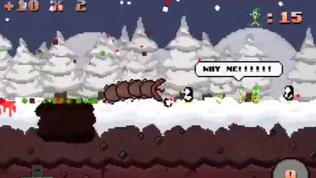 Super Mega Worm GAMEPLAY (iPhone,iPod,iPad) смотреть онлайн
