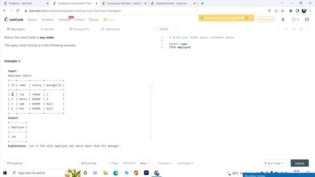 178. Rank Scores|181. Employees Earning More Than Their Managers| Leetcode SQL Easy смотреть онлайн