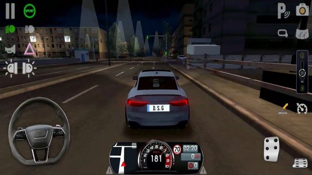 Driving School Sim - Audi Car Driving in Night City - Car Games Android Gameplay #8 смотреть онлайн