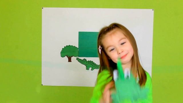 Учим цвета. Зеленый цвет. Развитие ребенка. смотреть онлайн
