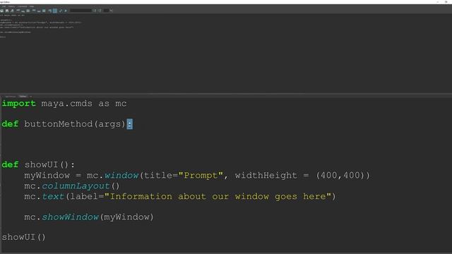 04 Maya Python Window and Button смотреть онлайн