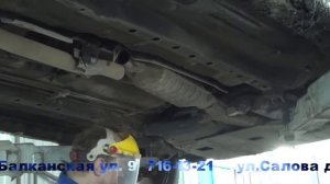 Установка пламегасителя на авто  Mitsubishi Outlander .Установка пламегасителя  в СПБ.