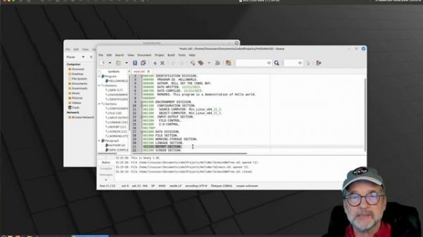 COBOL 02: Your First COBOL Program, Linux and Windows