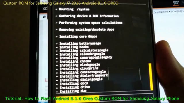 Custom ROM for Samsung Galaxy J7 2016 Android 8.1.0 OREO смотреть онлайн