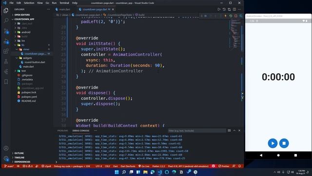 Flutter Countdown Timer Application Tutorial смотреть онлайн