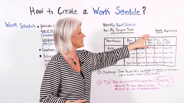 How to Create a Work Schedule - Project Management Training смотреть онлайн