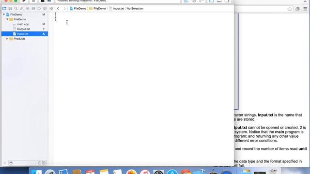 XCode C++ IO Files смотреть онлайн