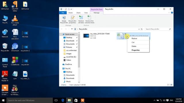 how to recover deleted file or folder смотреть онлайн