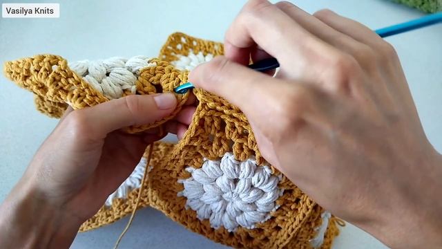 ? Модная и красивая сумка из квадратных мотивов. Crochet tutorial смотреть онлайн