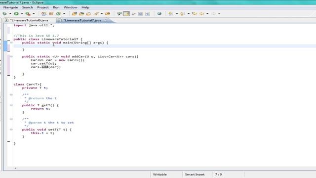 Java Jdk 7 Tutorial 25 Generics in Methods and Constructors смотреть онлайн