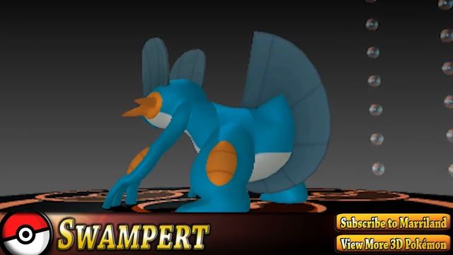 Pokemon #260: Swampert (Pokedex 3D Pro) смотреть онлайн