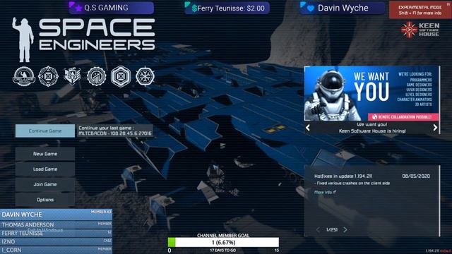 SPACE ENGINEERS LIVE EVENT [SHIP SHOW AND NPC HUNT] смотреть онлайн