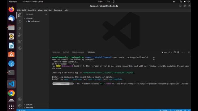 React - 1. How to create your first React app ? смотреть онлайн
