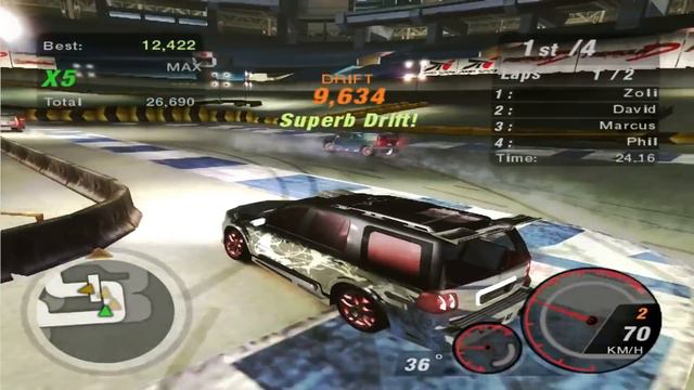 Need For Speed Underground 2: Walkthrough #188 - Stadium Drift 2 [SUV Drift] (Stage 5) смотреть онлайн