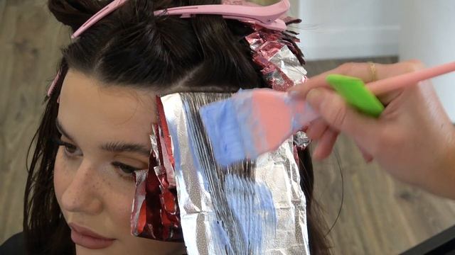 Balayage for Brunettes (balayage step by step hair tutorial) смотреть онлайн