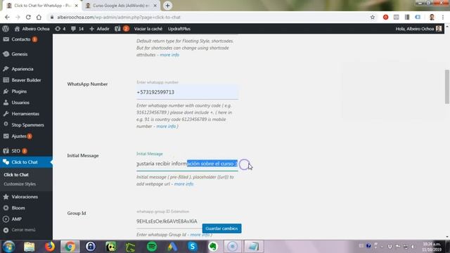 Poner el Botón Flotante de Whatsapp en Wordpress - Plugin Click to Chat смотреть онлайн