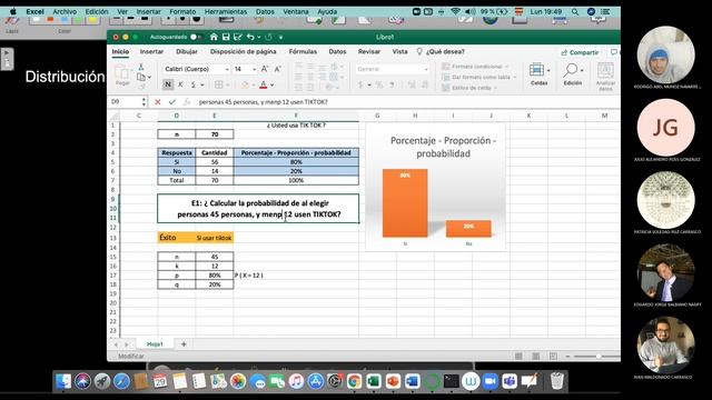 ETEP01 Estadística Y Probabilidad - Clase 01 " Distribución binomial EXCEL" смотреть онлайн