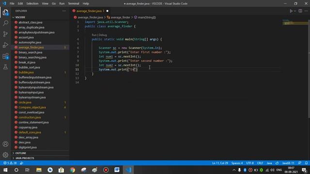 Write a Java program that takes five numbers as input calculate and print the average of the number смотреть онлайн