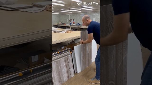 Проверяем кривизну керамогранита Global Tile в лаборатории на заводе смотреть онлайн
