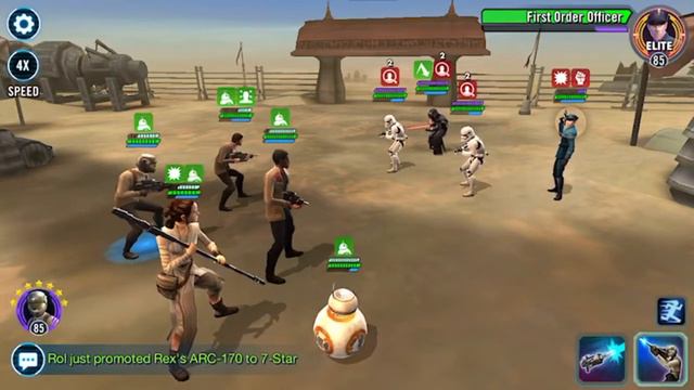 SWGOH - Resistance Basic Training Event Tier 3- Star Wars Galaxy Of Heroes - How to Beat First Orde смотреть онлайн