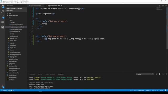 Kurs Angular dla każdego - Wyświetlanie danych - *ngFor i index #24 смотреть онлайн