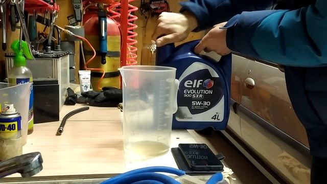 Текучесть масел Elf 0w30, 5w30, 5w40