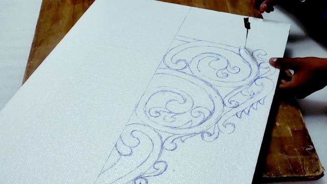 thermocol cutting | freehand draw |how to cut thermocol sheet at home| how to cut thermocol#थर्मोको смотреть онлайн