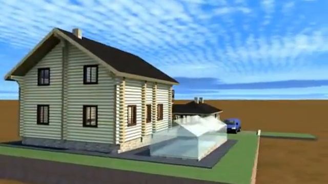 Проект дома 9х9 с баней 5*8 на 6-ти сотках. смотреть онлайн