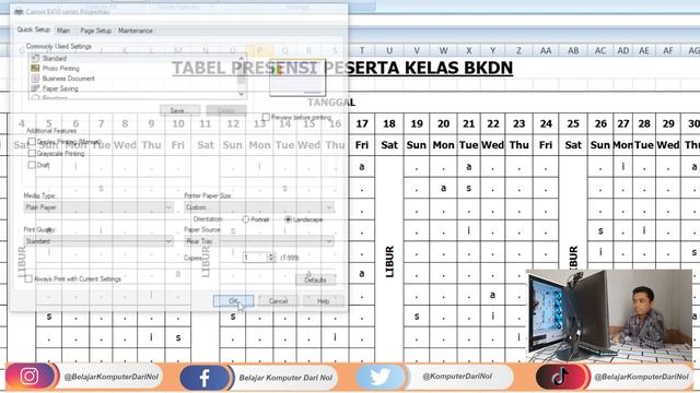 Cara Print Excel Full Kertas - Untuk Office Versi Lama (Excel 2007 dan 2010) смотреть онлайн