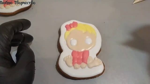 Торт на годик своими руками. Пряники. Метрика. смотреть онлайн