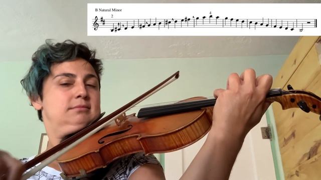 Two Octave B Minor Scale Violin