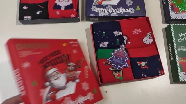 Акция! Носки новогодние 10кор по 4пары. цена 390 руб/кор итого 3900 руб за 40 пар. смотреть онлайн