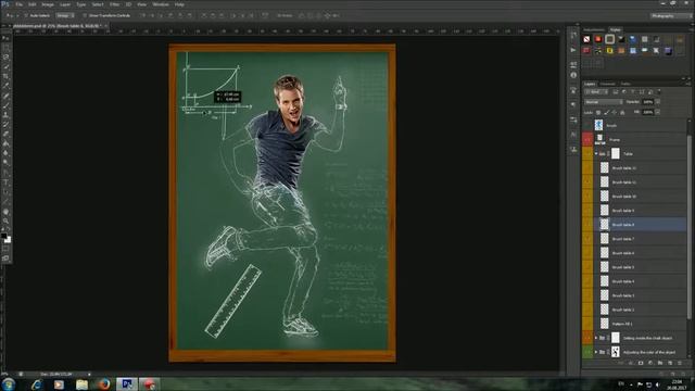 Chalk Photoshop Action смотреть онлайн