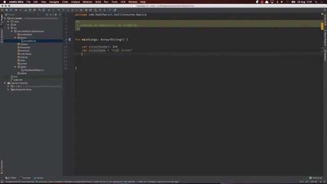 0 Declaring Variables in Kotlin смотреть онлайн