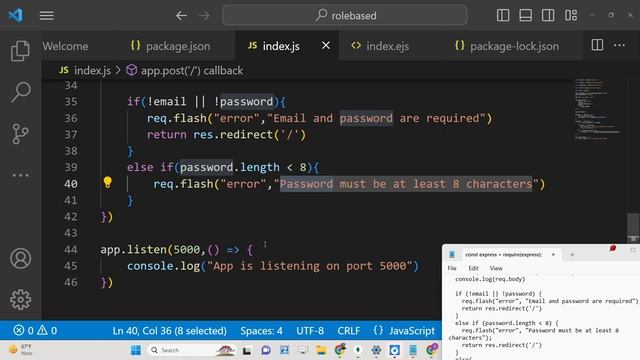 Node.js Form Validation & Display Flash Messages Using express-flash Module in Express.js смотреть онлайн
