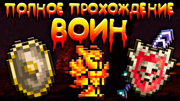 Прохождение террарии за воина | схема игры за воина [ Terraria ]
