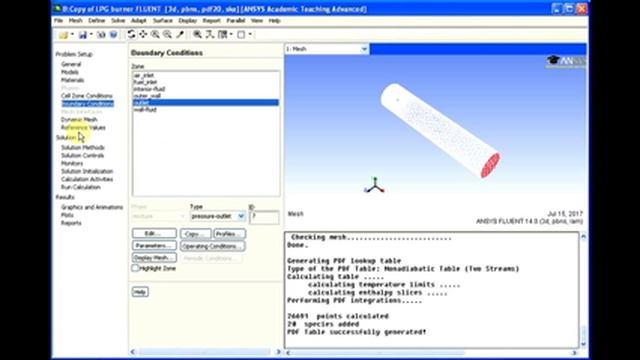 Part 4: ANSYS-Fluent (non-premixed combustion model) tutorial for gas burner with air swirler смотреть онлайн