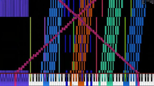 [Black MIDI] Tetris Theme C 64 Million Notes (No Lag) смотреть онлайн