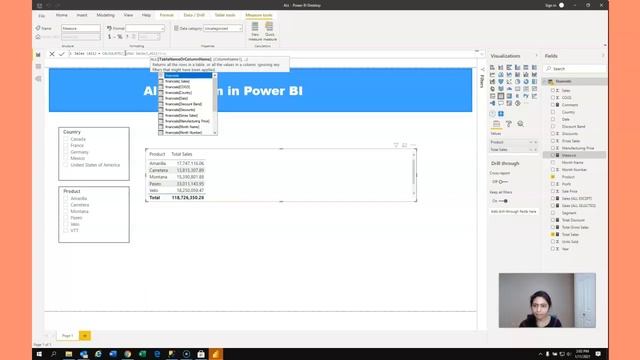 ALL Function in Power BI | Beginners guide to Pwer BI смотреть онлайн
