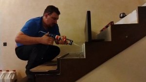 Монтаж ступени - обшивка бетонной лестницы.mp4