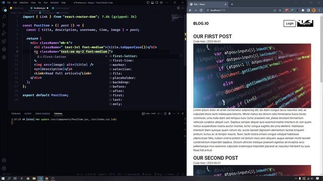 Build a FullStack Blog App using MERN ( react, node, mongo, express) Part - 1 смотреть онлайн